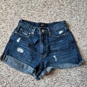 Aeropostale High Rise Mom Jean Shorts